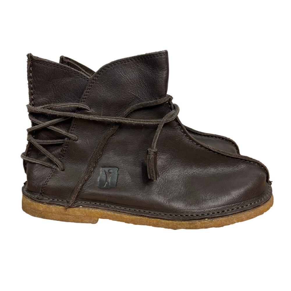 Baffin Indie Brown Leather Ankle Boots‎ Women's 10